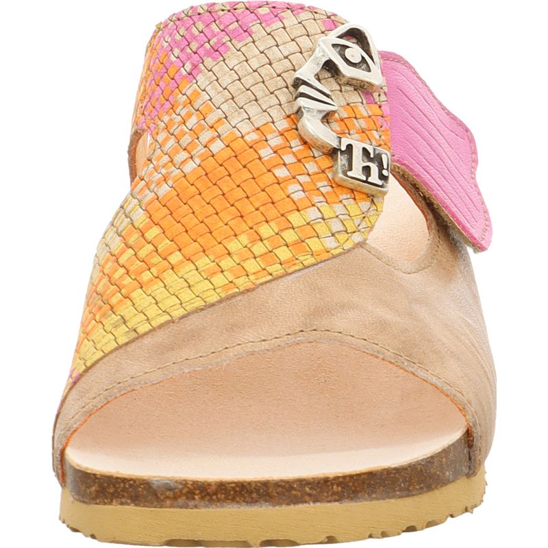 Think! MIZZI Damen Pantolette - Material: Leder in Beige