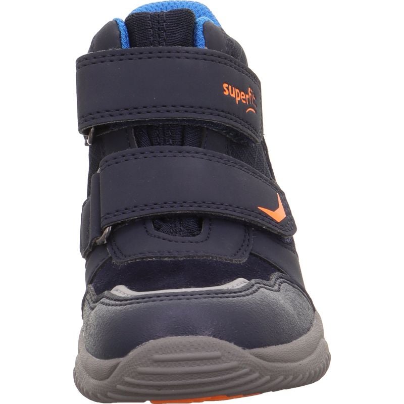 Superfit STORM Unisex | Jungen Sneaker high - Material: Leder/Sonstiges Material/Textil in Blau