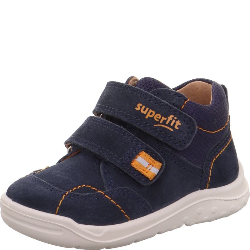 Superfit WHALEY Sneakers high - Material: Leather/Textil in Blue