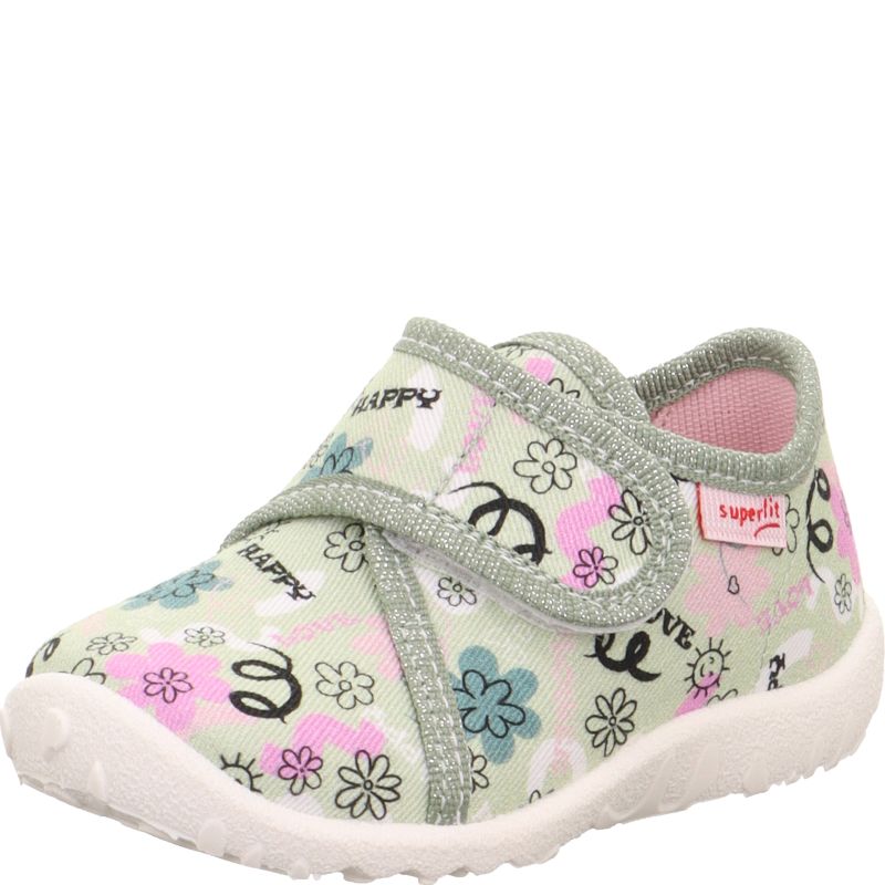 Superfit SPOTTY Girls Slipper - Material: Textile in Green