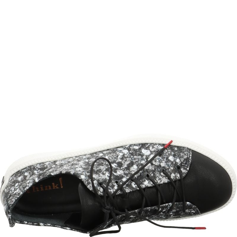 Think TURNA WOMEN Woman Sneakers low - Material: Leather in Black