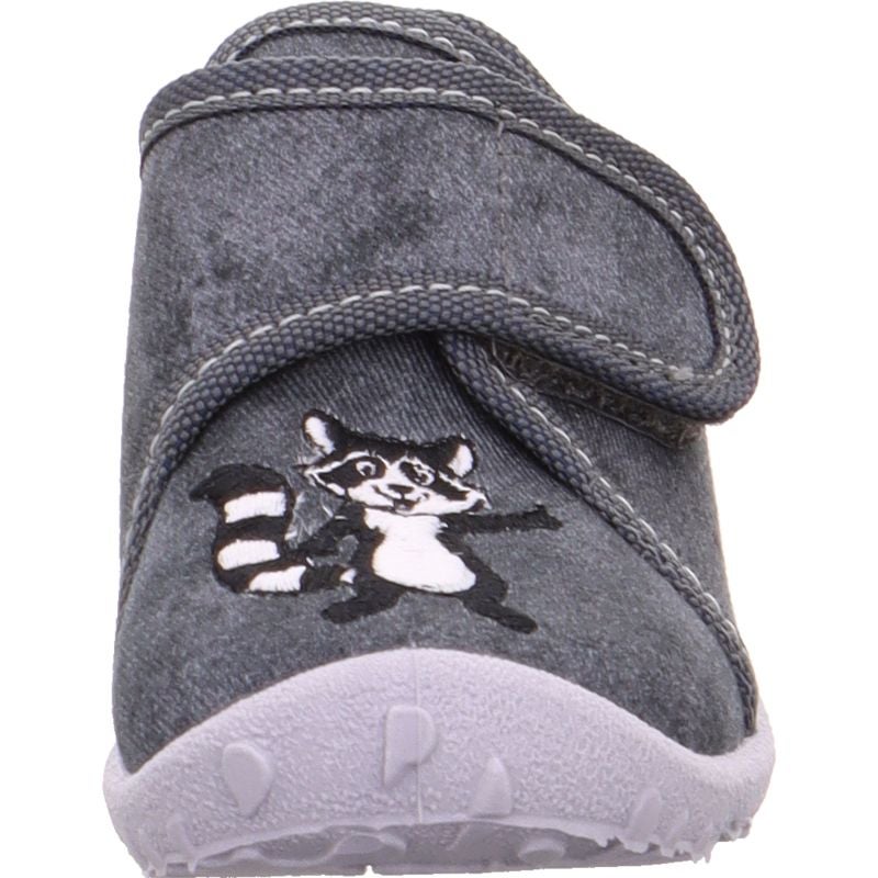 Superfit SPOTTY Jungen Hausschuh - Material: Textil in Grau