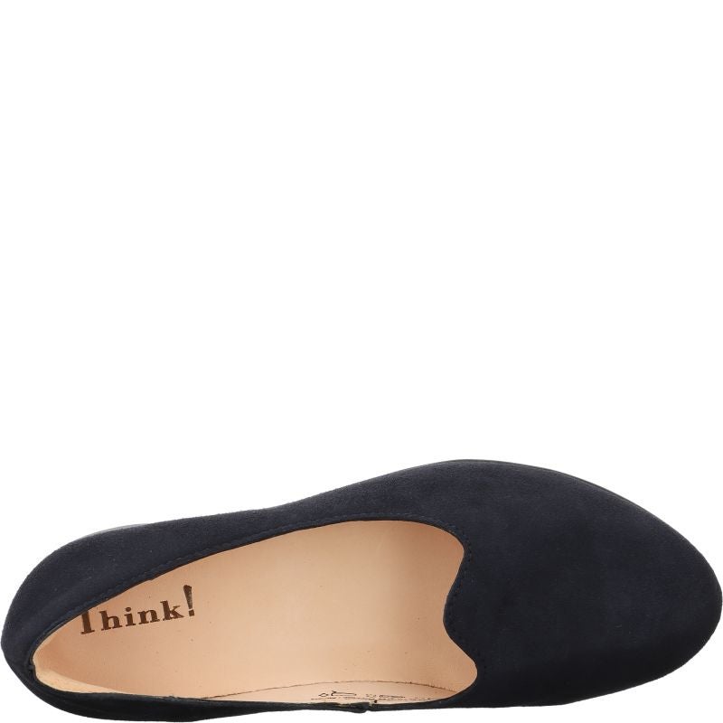 Think GUAD2 Woman Ballerina - Material: Leather in Blue