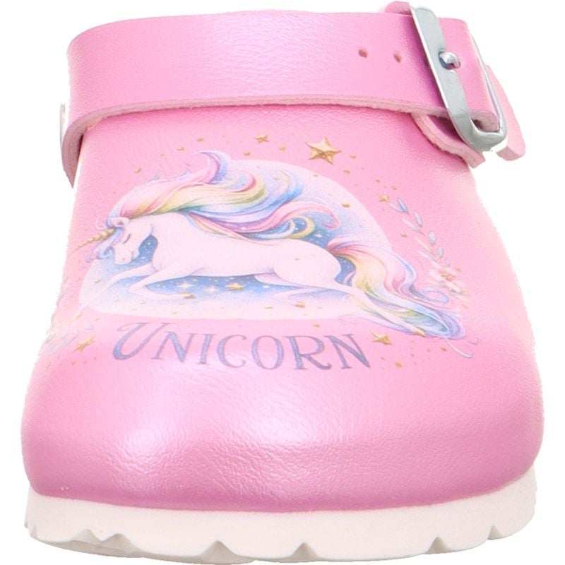 Superfit FUSSBETTPANTOFFEL Girls Clog - Material: Sonstiges Material in Pink