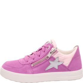 Superfit STELLA Mädchen Sneaker low - Material: Leder/Sonstiges Material/Textil in Lila