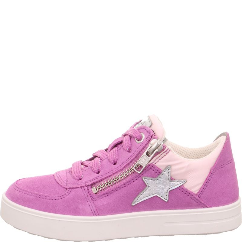 Superfit STELLA Mädchen Sneaker low - Material: Leder/Sonstiges Material/Textil in Lila