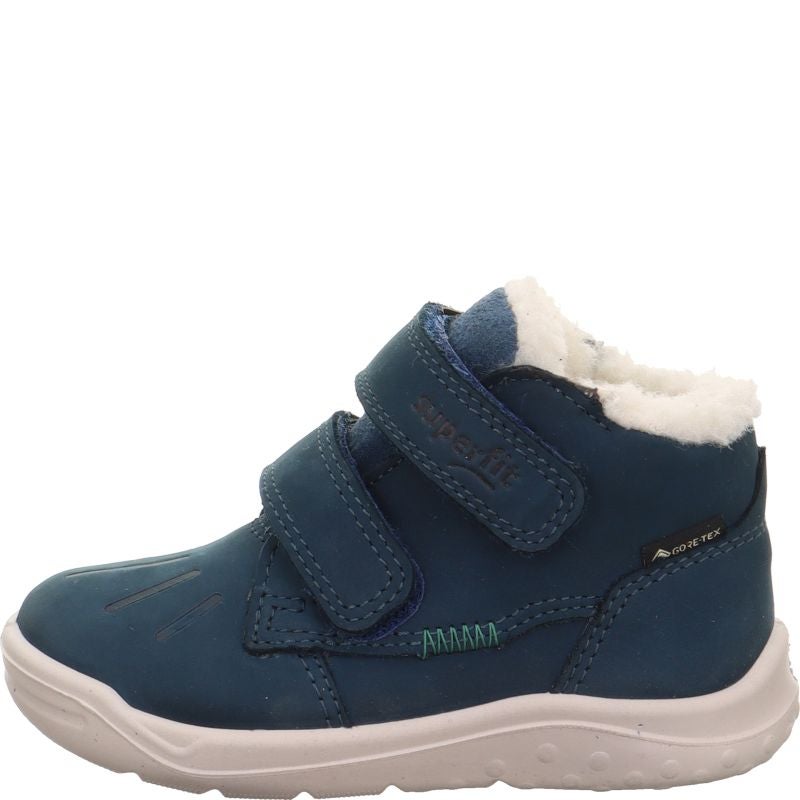 Superfit WHALEY Boys Sneakers high - Material: Leather/Textil in Blue