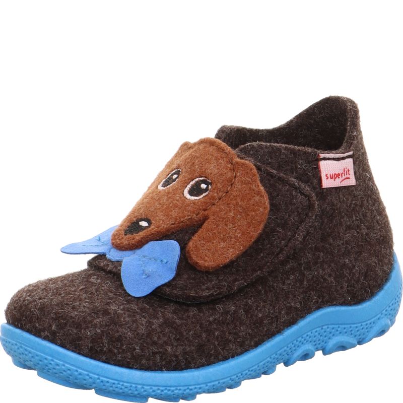 Superfit HAPPY OCTI Unisex | Boys Slipper - Material: Textile in Brown