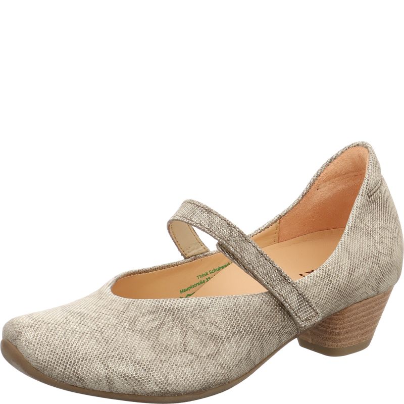 Think AIDA DAMEN Pumps - Material: Leather in Grey