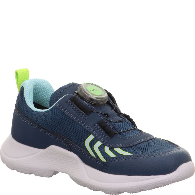 Superfit RUSH Jungen Sneaker low - Material: Textil/Sonstiges Material in Blau