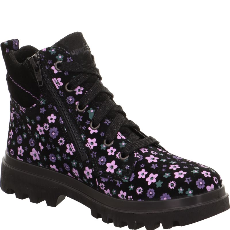 Superfit ABBY NOVA Mädchen Boots - Material: Leder/Textil in Schwarz
