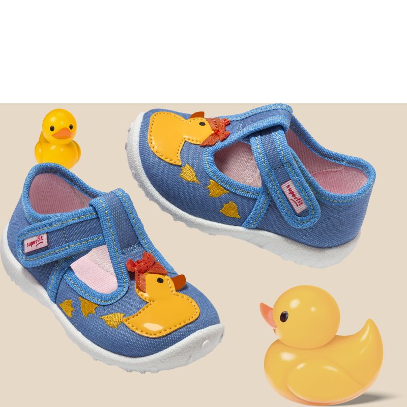 Superfit HAPPY OCTI Girls Slipper - Material: Textile in Grey