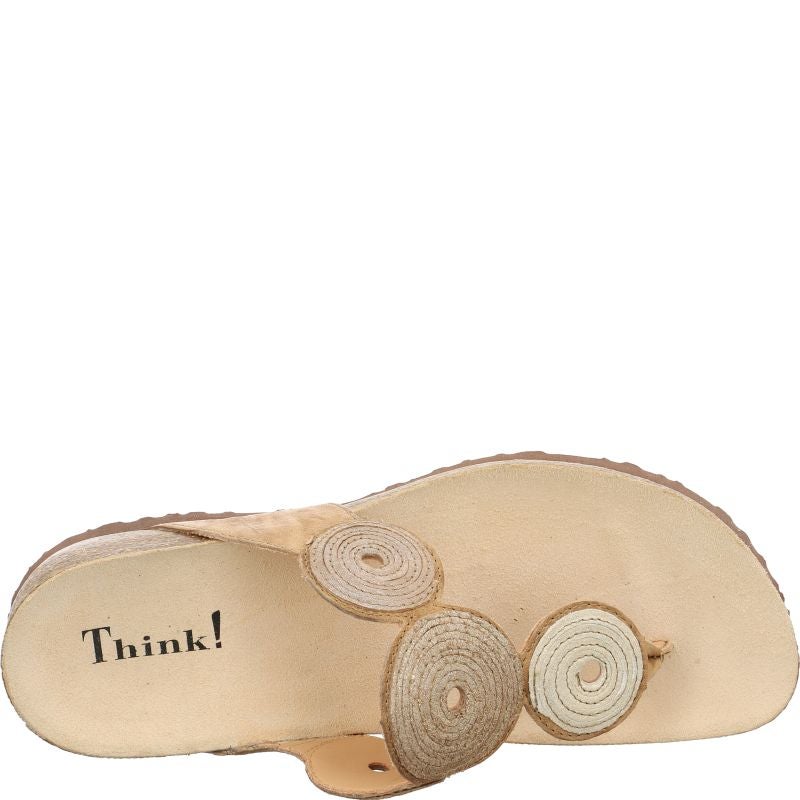Think JULIA DAMEN Woman Mules - Material: Leather in Beige