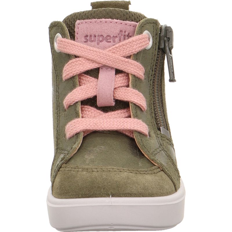 Superfit SUPIES Mädchen Sneaker high - Material: Leder/Textil in Grün