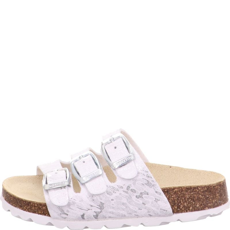 Superfit FUSSBETTPANTOFFEL Girls Slipper - Material: Sonstiges Material in White