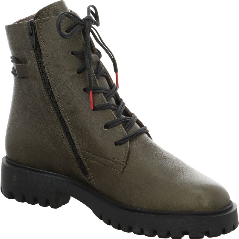 Think! TRENTO Damen Stiefelette - Material: Leder in Oliv