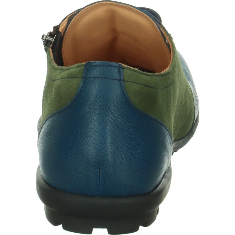 Think KONG HERREN Lace up shoe - Material: Leather in Green