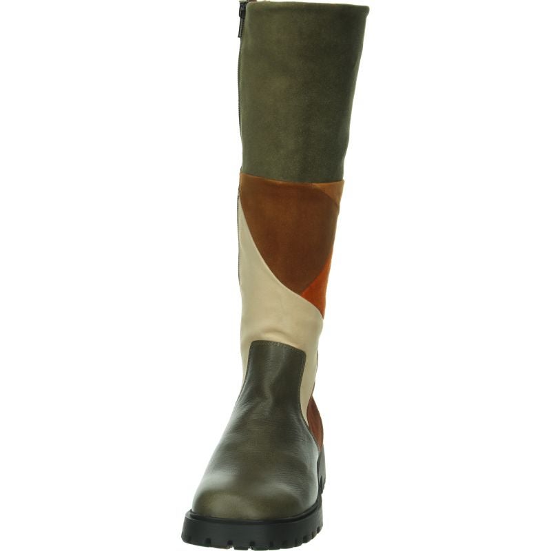 Think TRENTO Woman Boot - Material: Leather in Olive