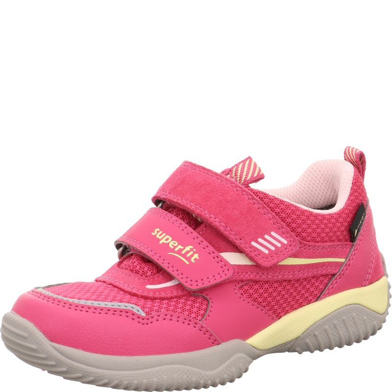 Superfit STORM Girls Sneakers low - Material: Leder/Sonstiges Material/Texti in Pink