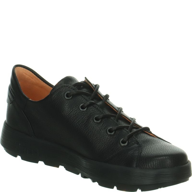 Think! COMODA Damen Schnürschuh - Material: Leder in Schwarz