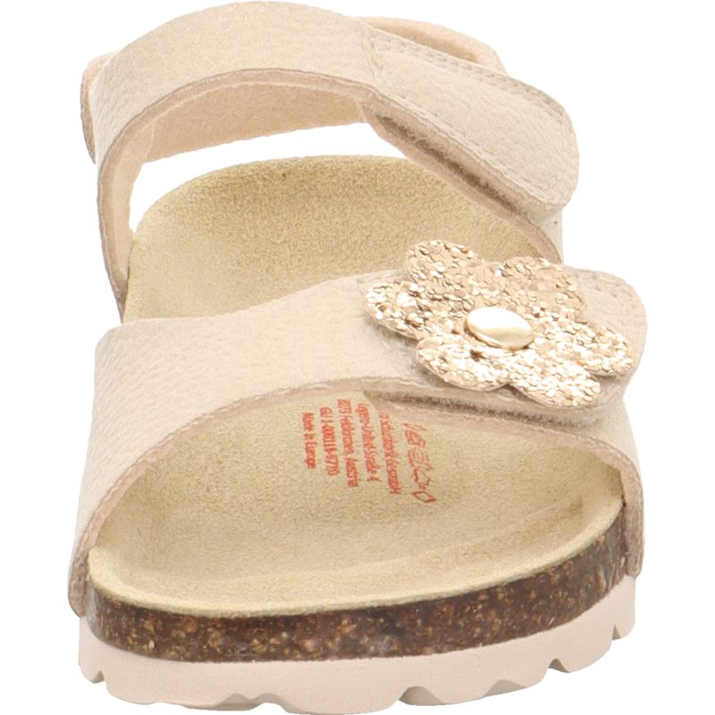 superfit FUSSBETTPANTOFFEL Mädchen Sandale - Material: Sonstiges Material in Metallic