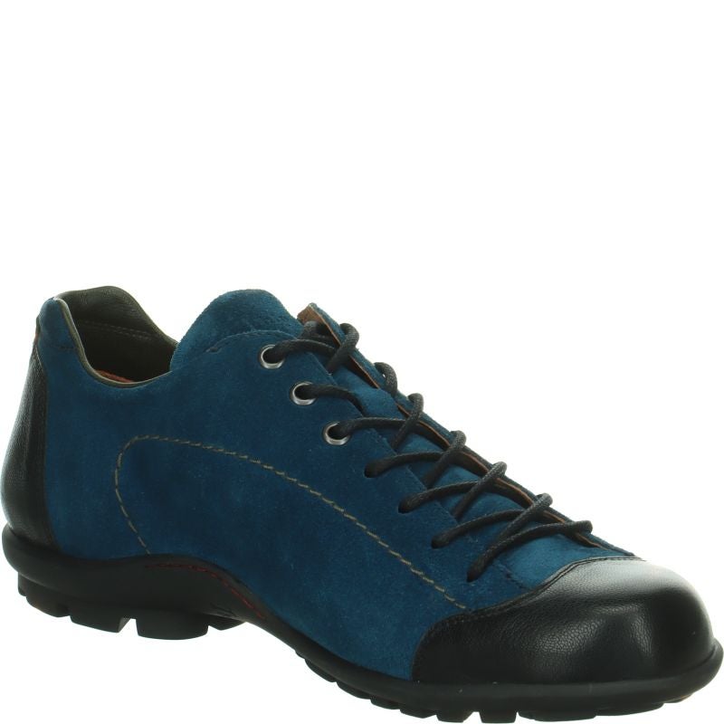 Think KONG HERREN Lace up shoe - Material: Leather in Blue