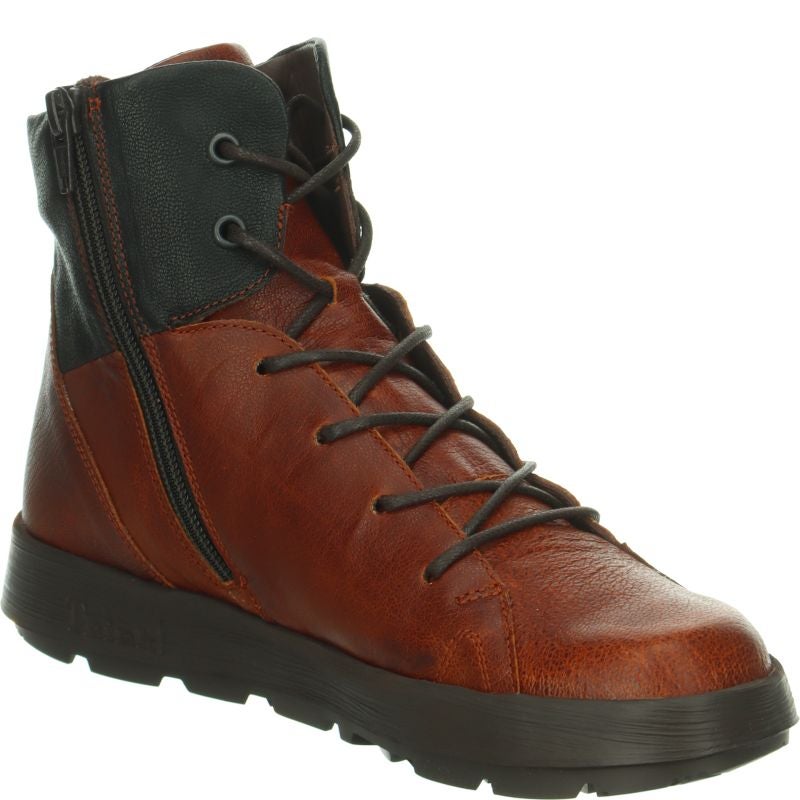 Think! COMODA Damen Stiefelette - Material: Leder in Braun