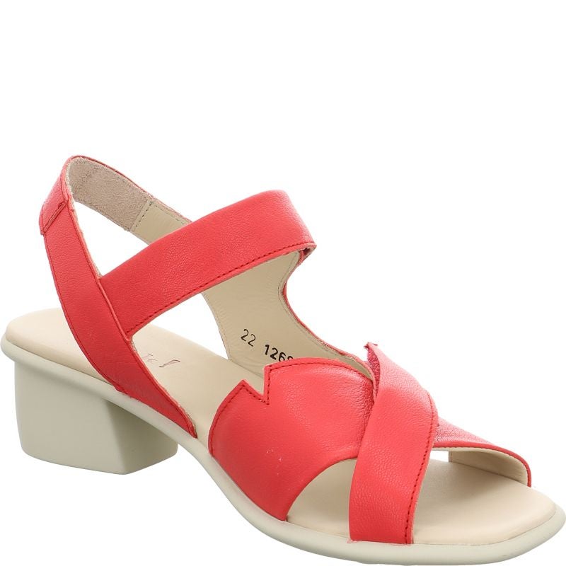 Think! VIVI Damen Sandalette - Material: Leder in Rot