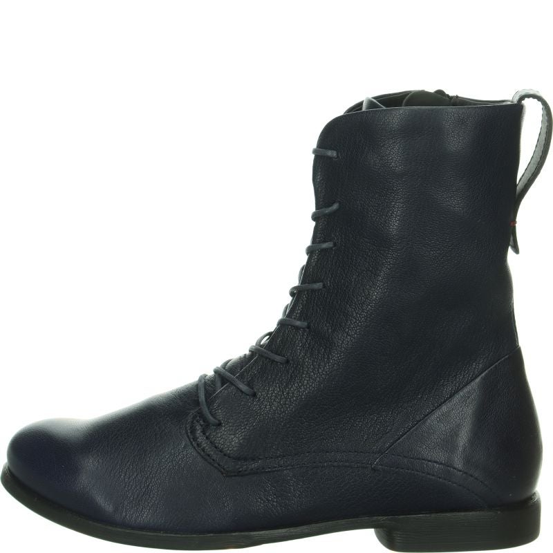 Think! AGRAT Damen Stiefelette - Material: Leder in Blau