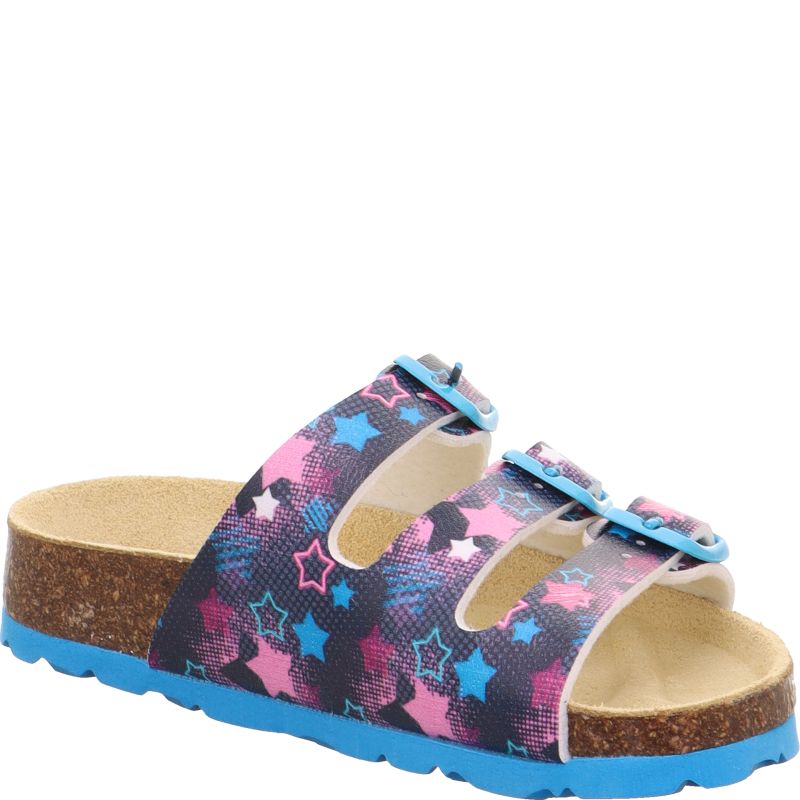 Superfit FUSSBETTPANTOFFEL Girls Slipper - Material: Sonstiges Material in Blue