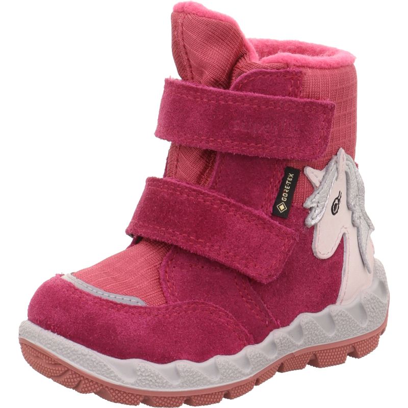 Superfit ICEBIRD Girls Boot - Material: Leather/Textil in Red