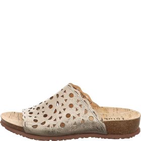 Think! JULIA Damen Pantolette - Material: Leder in Metallic