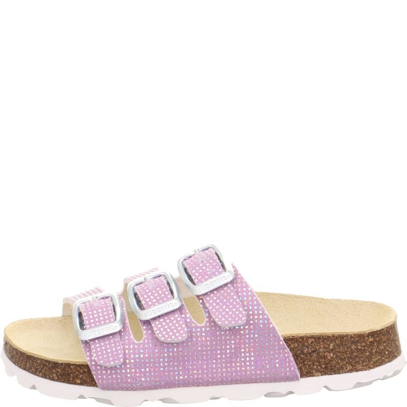 Superfit FUSSBETTPANTOFFEL Mädchen Pantoffel - Material: Sonstiges Material in Lila