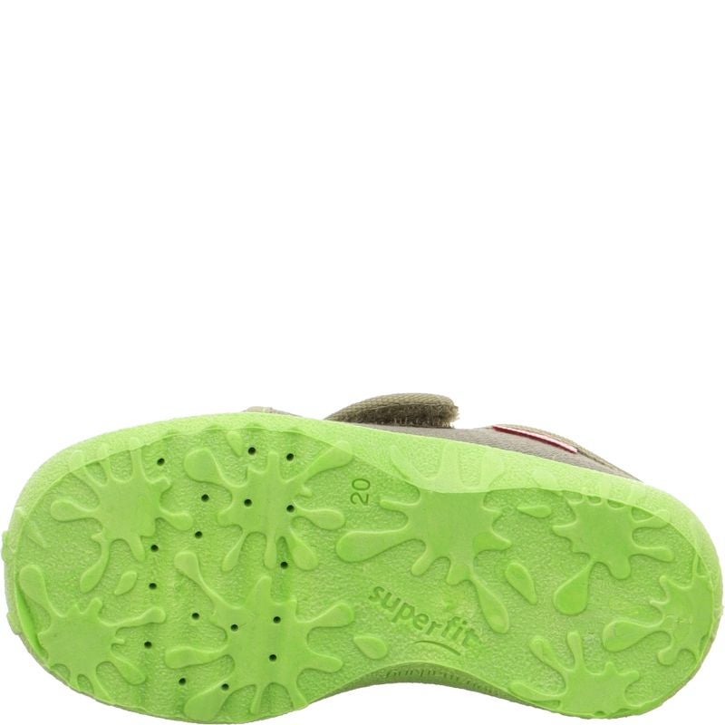 Superfit SPOTTY Boys Slipper - Material: Textile in Green