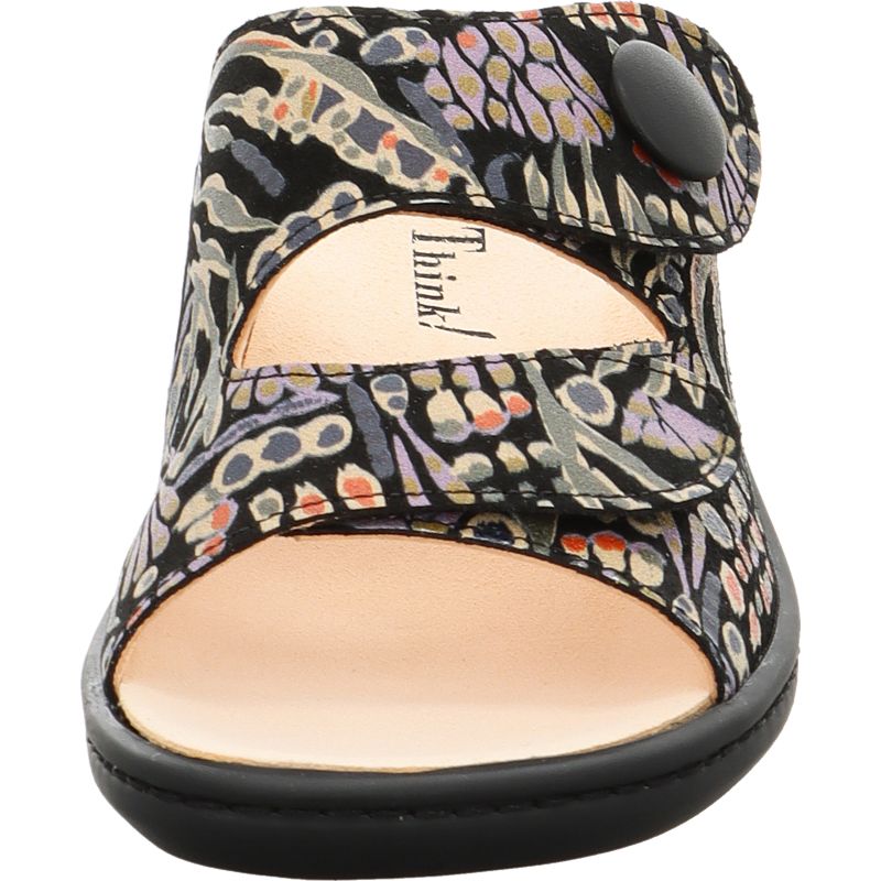 Think! CAMILLA Damen Pantolette - Material: Leder in Mehrfarbig