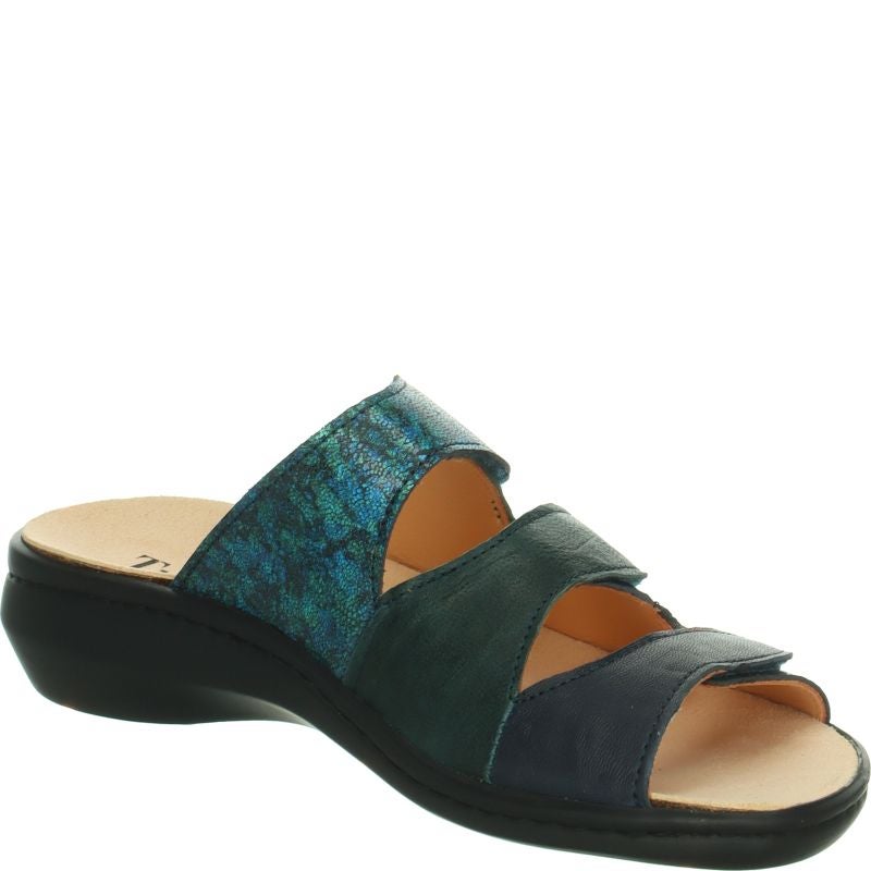 Think CAMILLA DAMEN Mules - Material: Leather in Blue