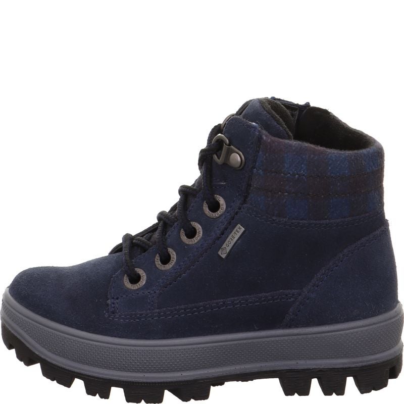 Superfit TEDD Jungen Boots - Material: Leder/Textil in Blau