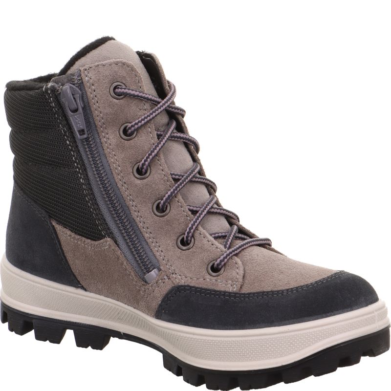 superfit TEDD Jungen Boots - Material: Leder/Textil in Grau