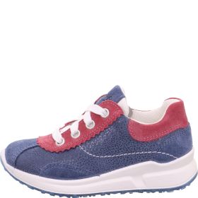 Superfit MERIDA Mädchen Sneaker low - Material: Leder/Textil in Blau