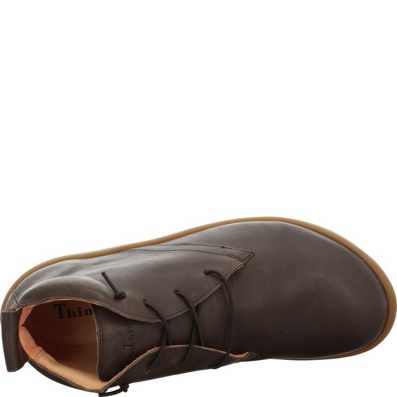 Think! HAPPAT Herren Sneaker high - Material: Leder in Braun
