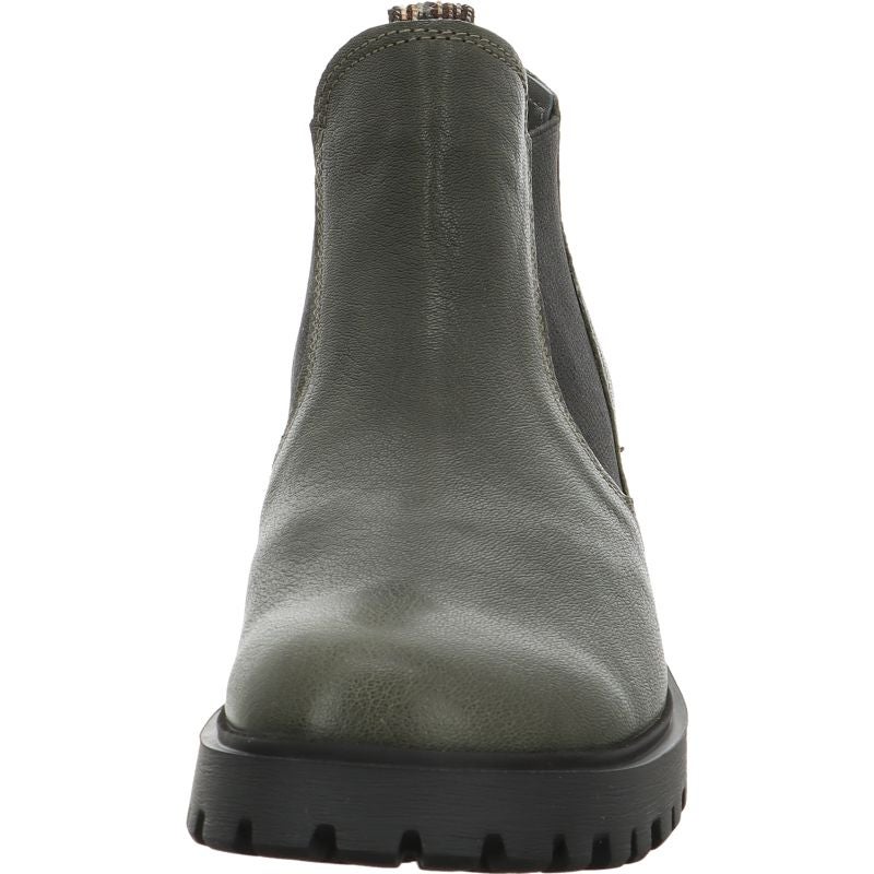 Think TRENTO Woman Chelsea boot - Material: Leather in Olive