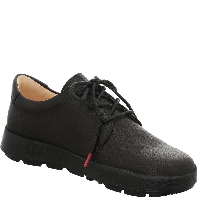 Think! COMODA Damen Schnürschuh - Material: Leder in Schwarz
