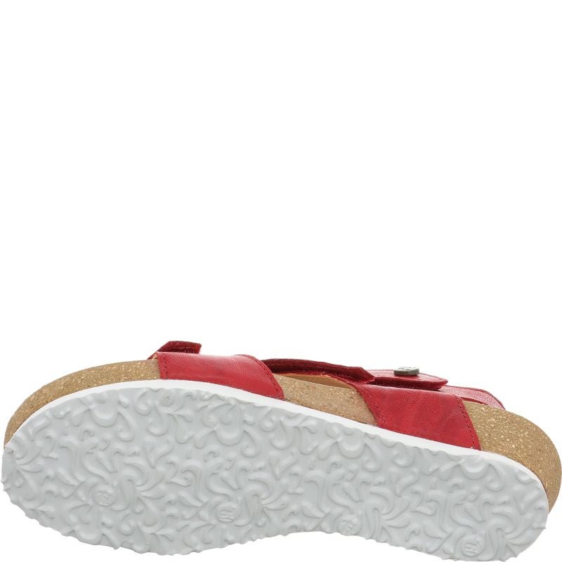 Think DUMIA Strap sandal - Material: Leather in Red