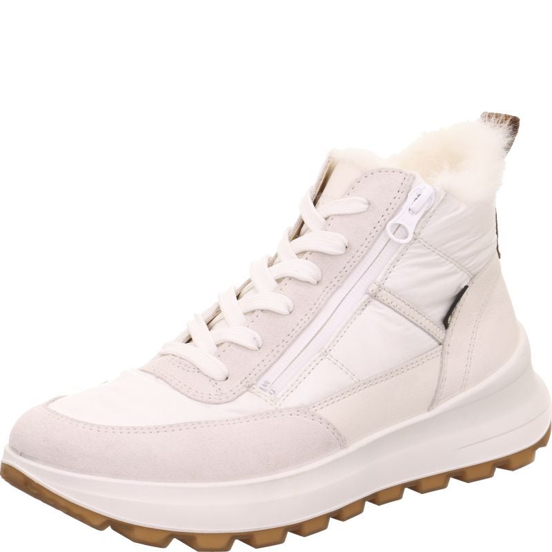 legero T4 RUN Damen Sneaker high - Material: Leder/Textil in Weiß