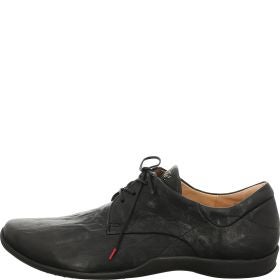 Think! STONE Herren Schnürschuh - Material: Leder in Schwarz