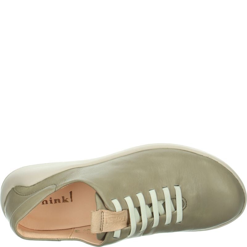 Think DUENE Woman Sneakers low - Material: Leather in Olive