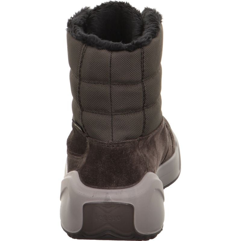 legero COSY Damen Schnürboots - Material: Leder/Textil in Grau