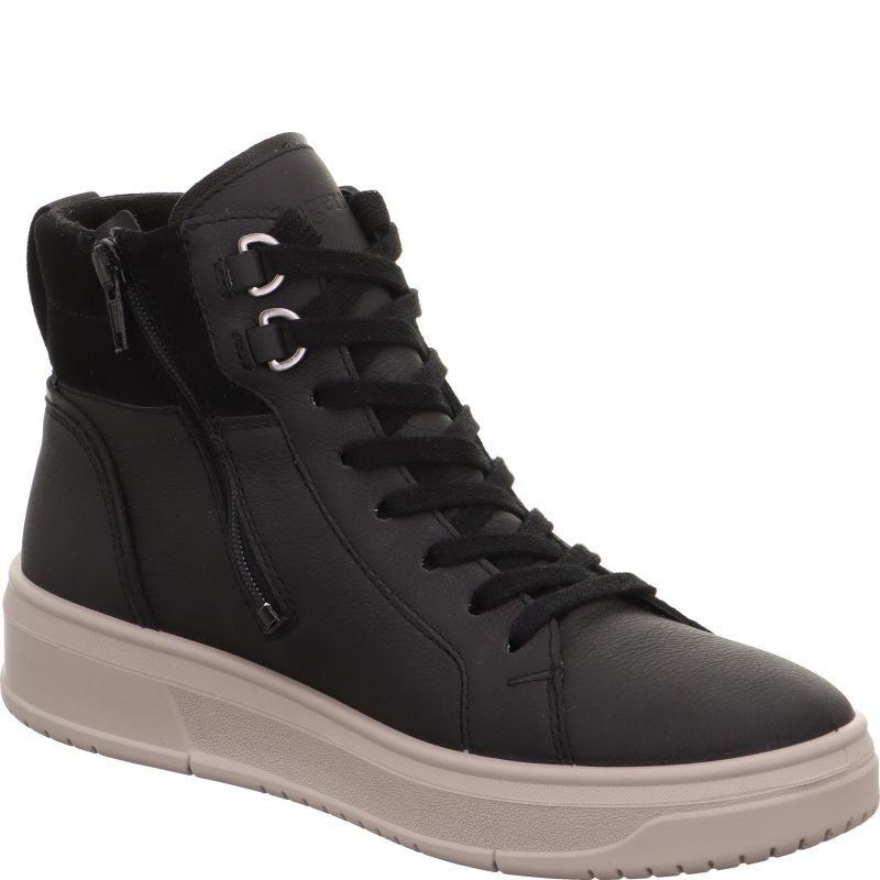 legero REJOISE Damen Sneaker high - Material: Leder in Schwarz
