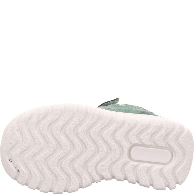 Superfit SPORT7 MINI Sneaker low - Material: Leder/Sonstiges Material/Textil in Grün