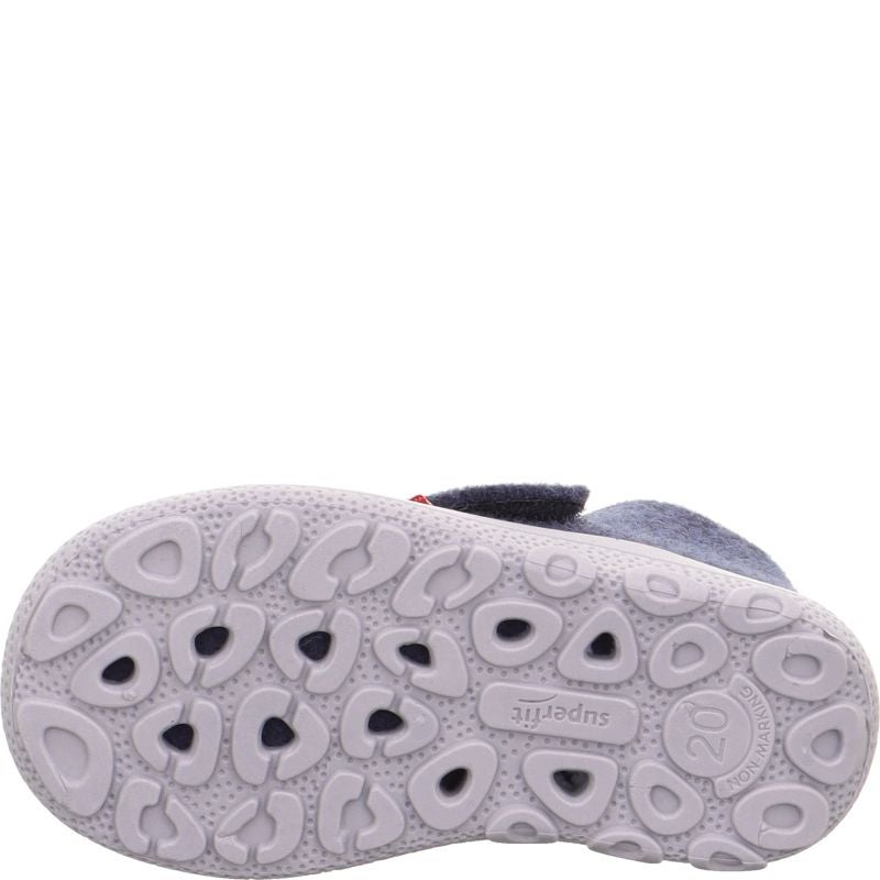 superfit HAPPY OCTI Jungen Hausschuh - Material: Textil in Blau